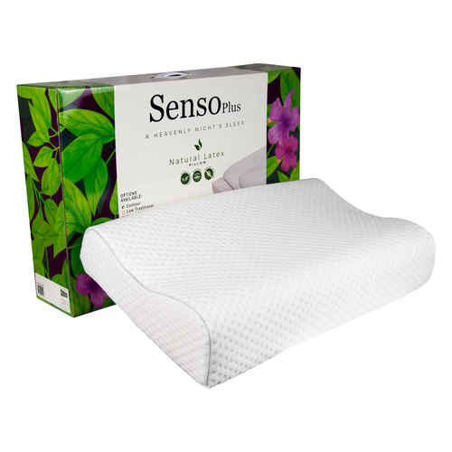 SensoPlus Natural Latex Pillow - Contoured (Ultra Soft) - SSSLC