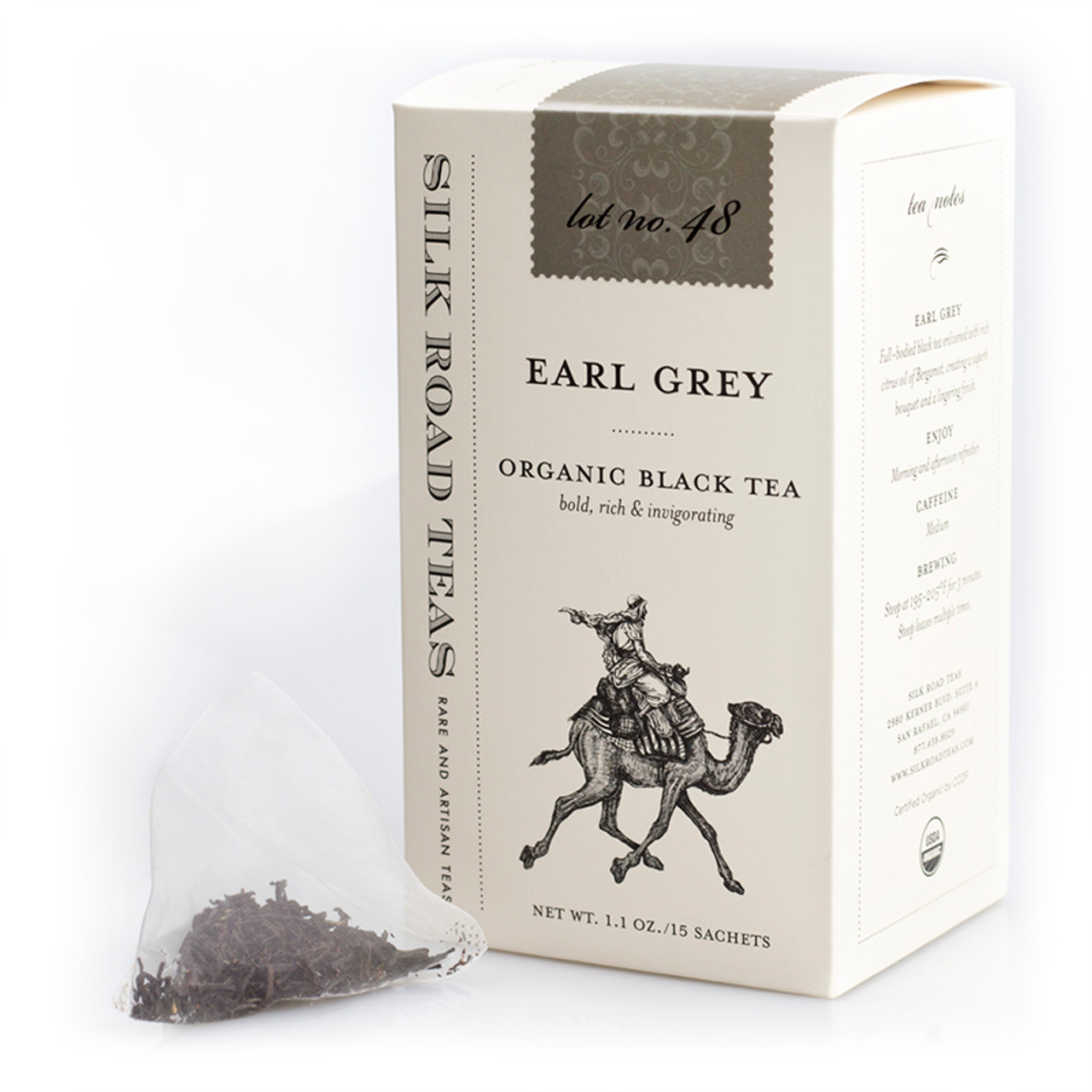 Earl Grey Organic Sachets - Silk Road Teas