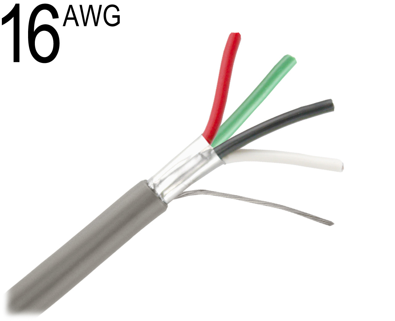 Shielded Multiconductor Cable, 16 AWG