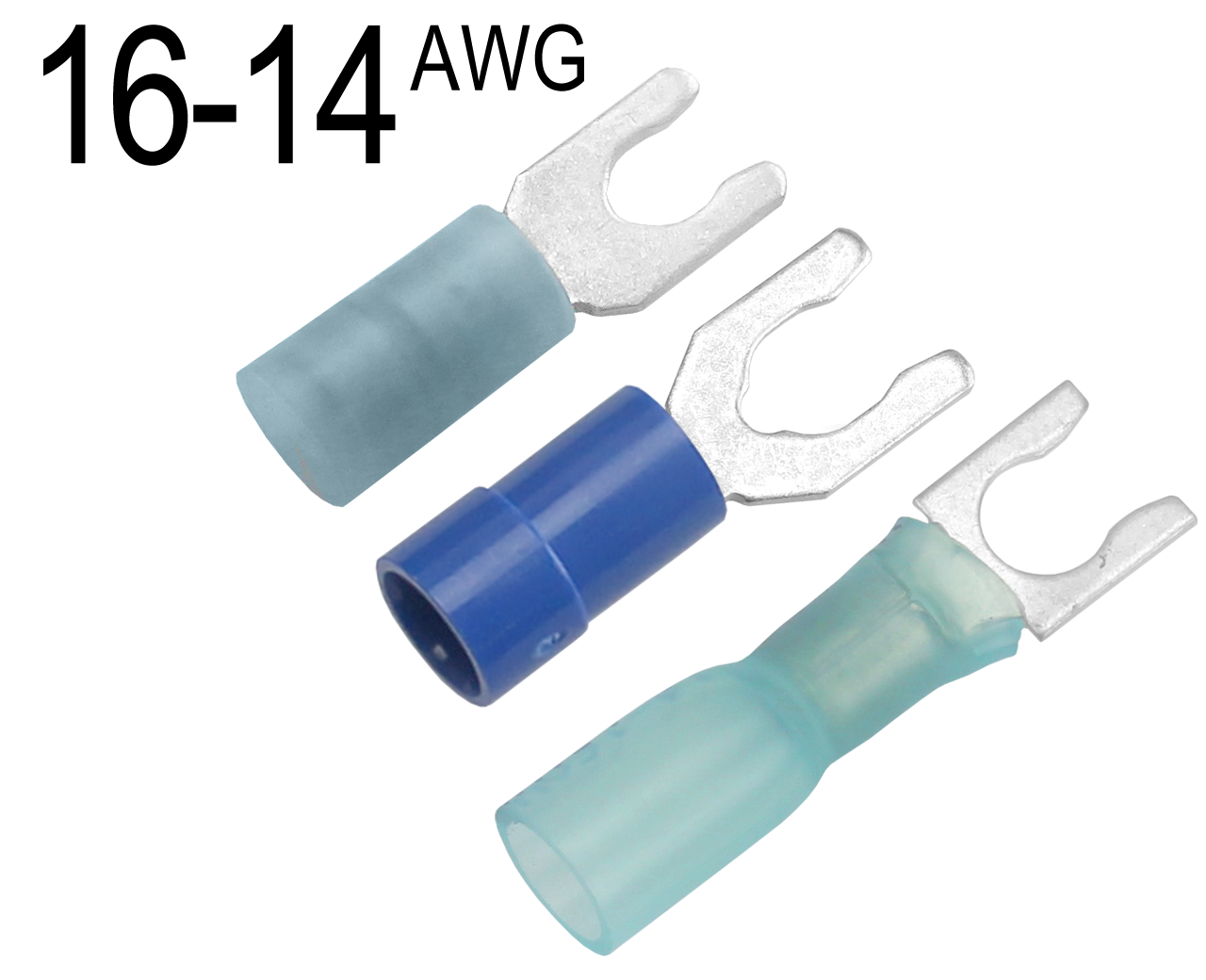 Fork Terminals for 16 AWG 14 AWG Wire