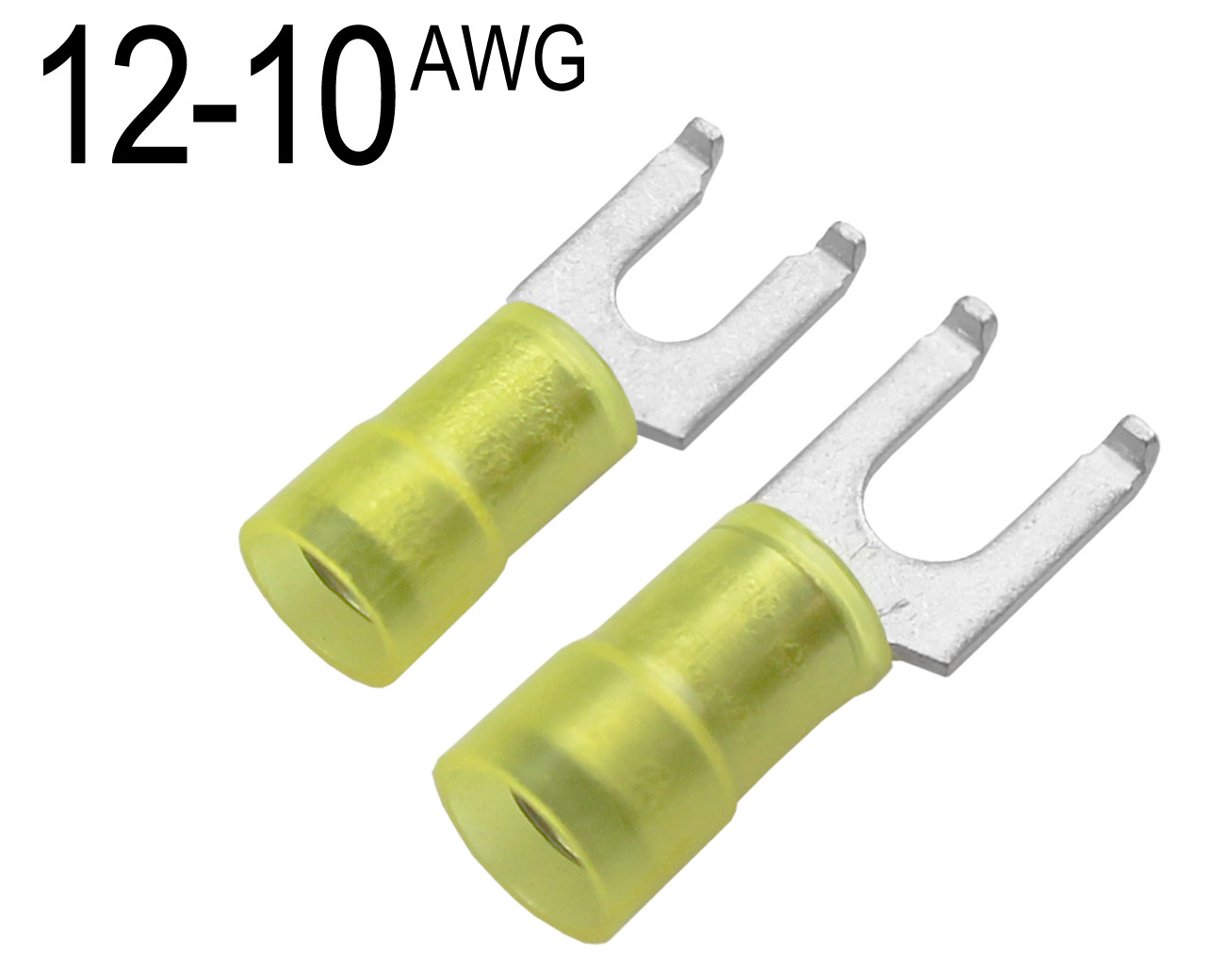 Flanged Fork Terminals for 12 AWG 10 AWG