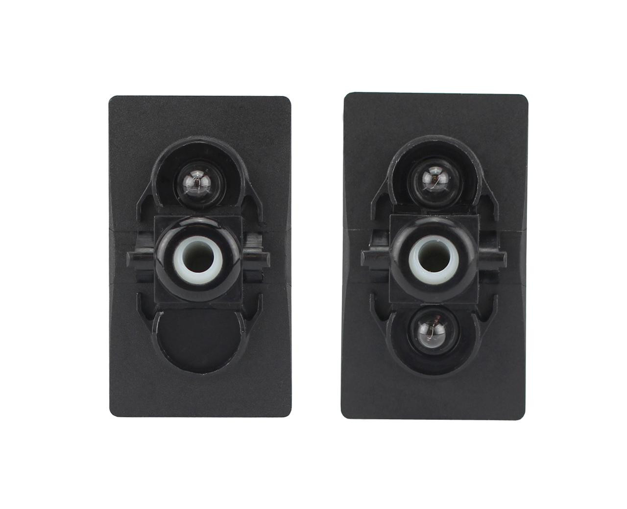 BEP CONTURA Schalter – Doppelpolig OFF-ON, 12/24V, Mit 1/4″ Klemmen & Bernsteinfarbener LED