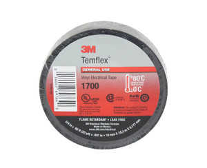 3M TEMFLEX Electrical Tape, ETBLK80
