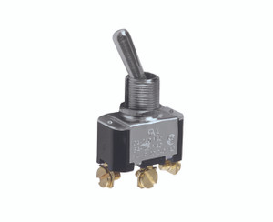 Metal Bat Toggle Switches, Single Pole
