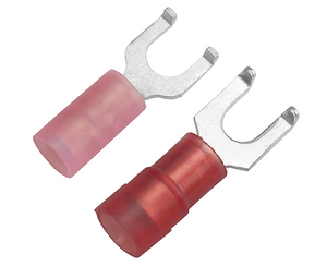 Flanged Fork Terminal for 22 AWG - 18 AWG Flanged Fork Terminal for 22 AWG - 18 AWG