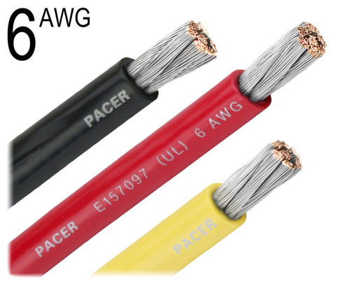 6 Gauge UL Battery Cable Red