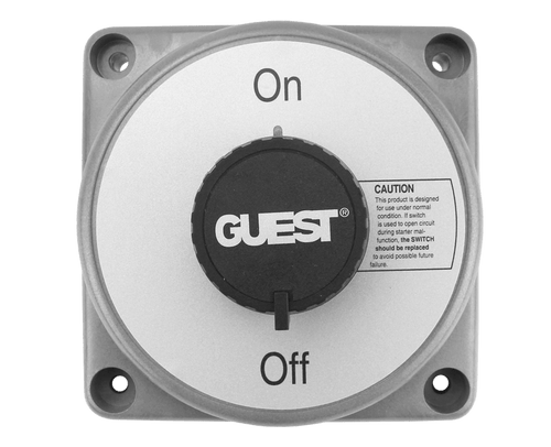 Guest Battery Switch, Heavy-Duty ON-OFF with AFD