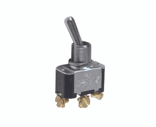 Metal Bat Toggle Switches, Single Pole