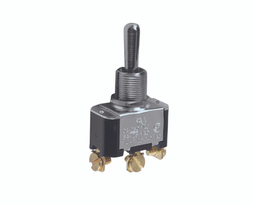 Metal Bat Toggle Switch, Single Pole, Momentary