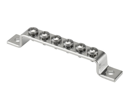 Non-Insulated Grounding Bar with (6) #8 Screws  EMB0-6