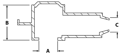 Alternator battery boot diagram with dimensions