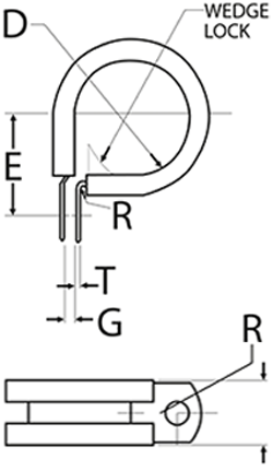 Stainless Steel C-Clamps Diagram