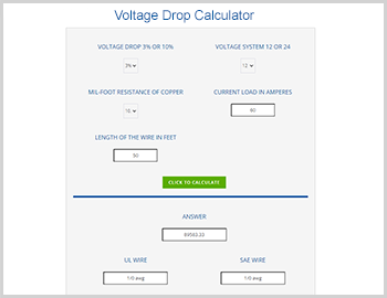 voltage drop calculator