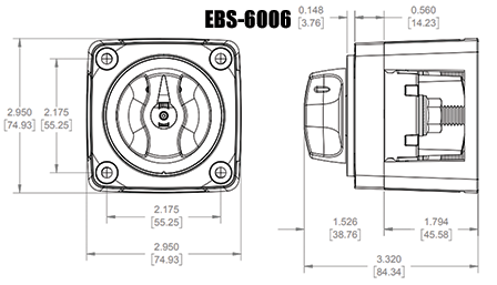 Blue Sea M-Series Mini Battery Switch On/Off 6006