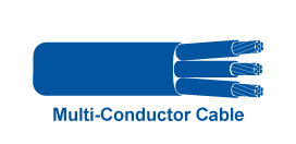 Multi-Conductor Cable Icon Multi-Conductor Cable Icon