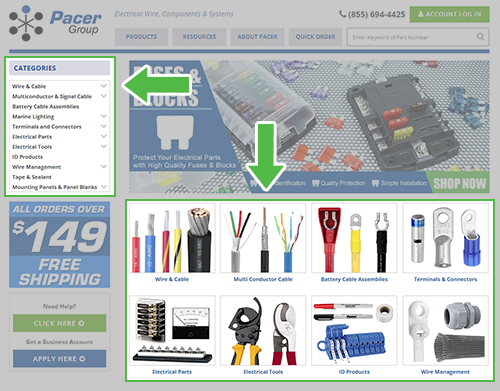 Ordering Guide Step 1 - Select the Category