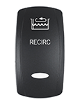 Recirculator switch cover