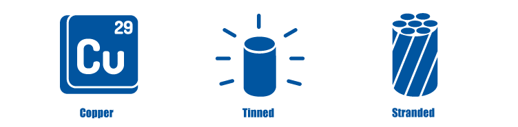 Pacer Group Triplex Boat Cable is made from Tinned, Stranded Copper Pacer Group Triplex Boat Cable is made from Tinned, Stranded Copper