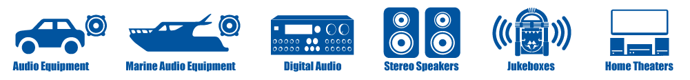 Where to use speaker wire; stereo equipment, marine audio, automotive audio, home theaters, jukeboxes, digital audio