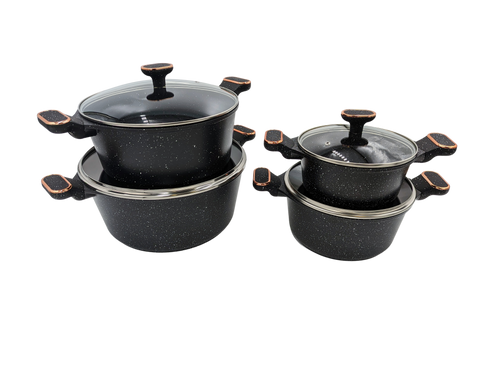 8Pc Forged Aluminum Casserole Set