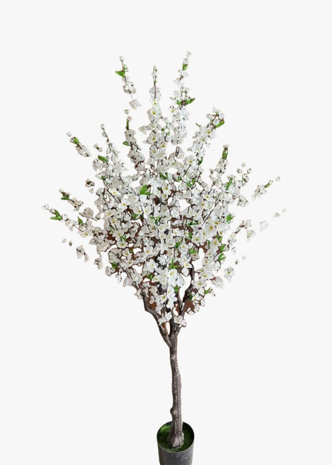 Pink Peach Blossom Artificial Tree - 5ft