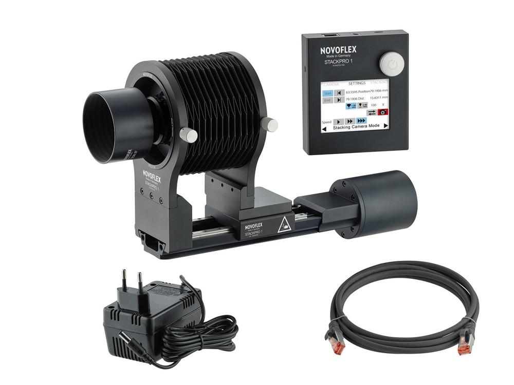 NOVOFLEX Auto Stacking System for Hasselblad X, Schneider Kreuznach Pyrite 4.5/90