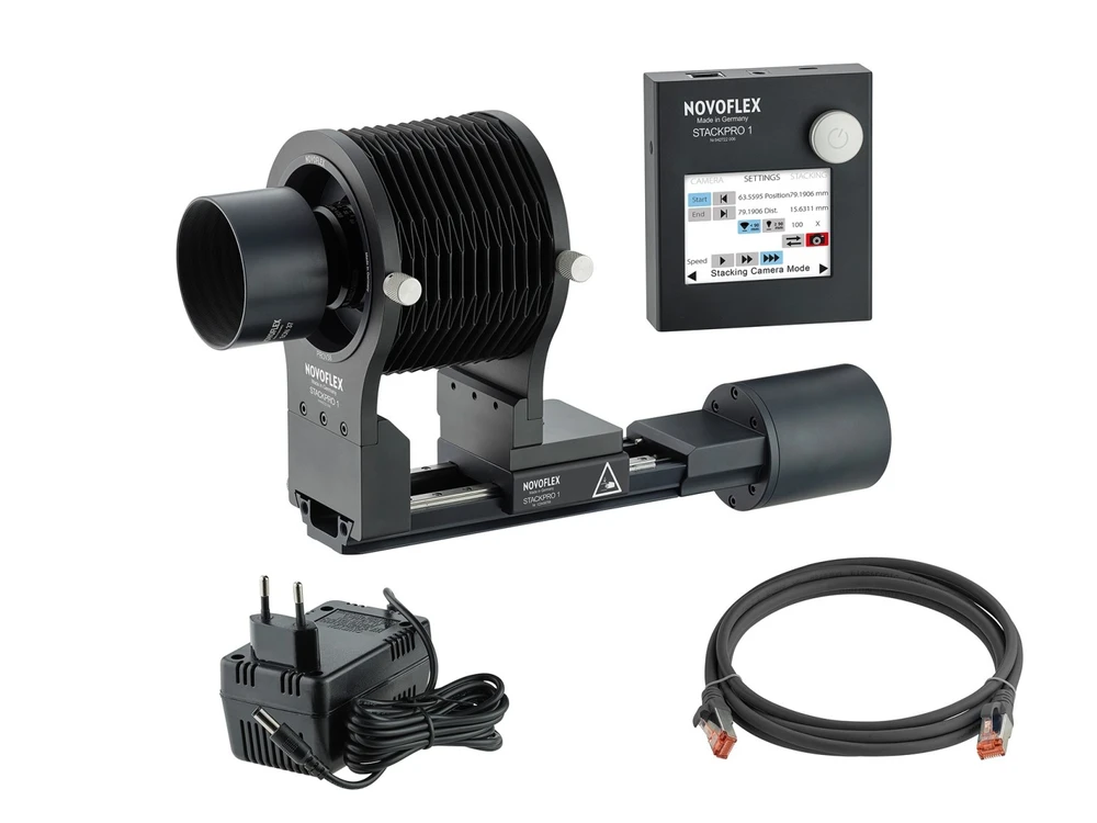 NOVOFLEX Auto Stacking System for Hasselblad X, Schneider Kreuznach Pyrite 4.5/90