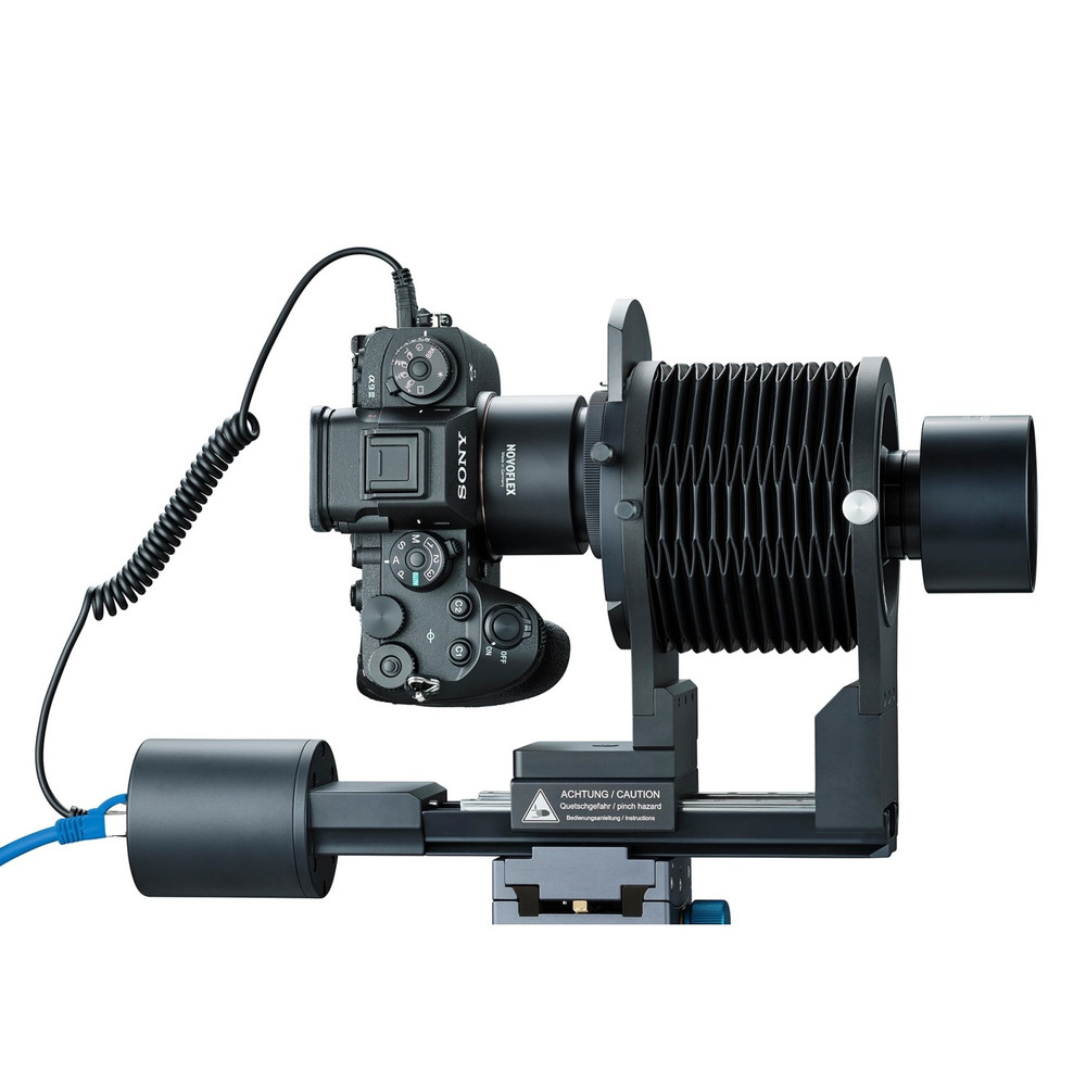 NOVOFLEX Auto Stacking System for Sony E, Schneider Kreuznach Pyrite 4.5/90