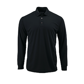 Paragon Prescott Long Sleeve Performance Mesh Polo — 100% Polyester — Embroidery Included