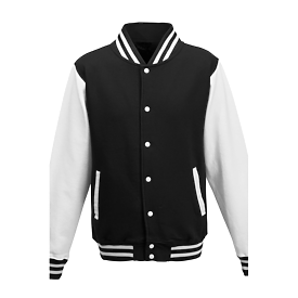 AWDis JHA043 Letterman Jacket — 80/20 Cotton-Poly — Embroidery Included
