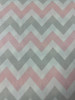 Cotton Fabrics Gray and Pink Zig Zag (Closeout Item)