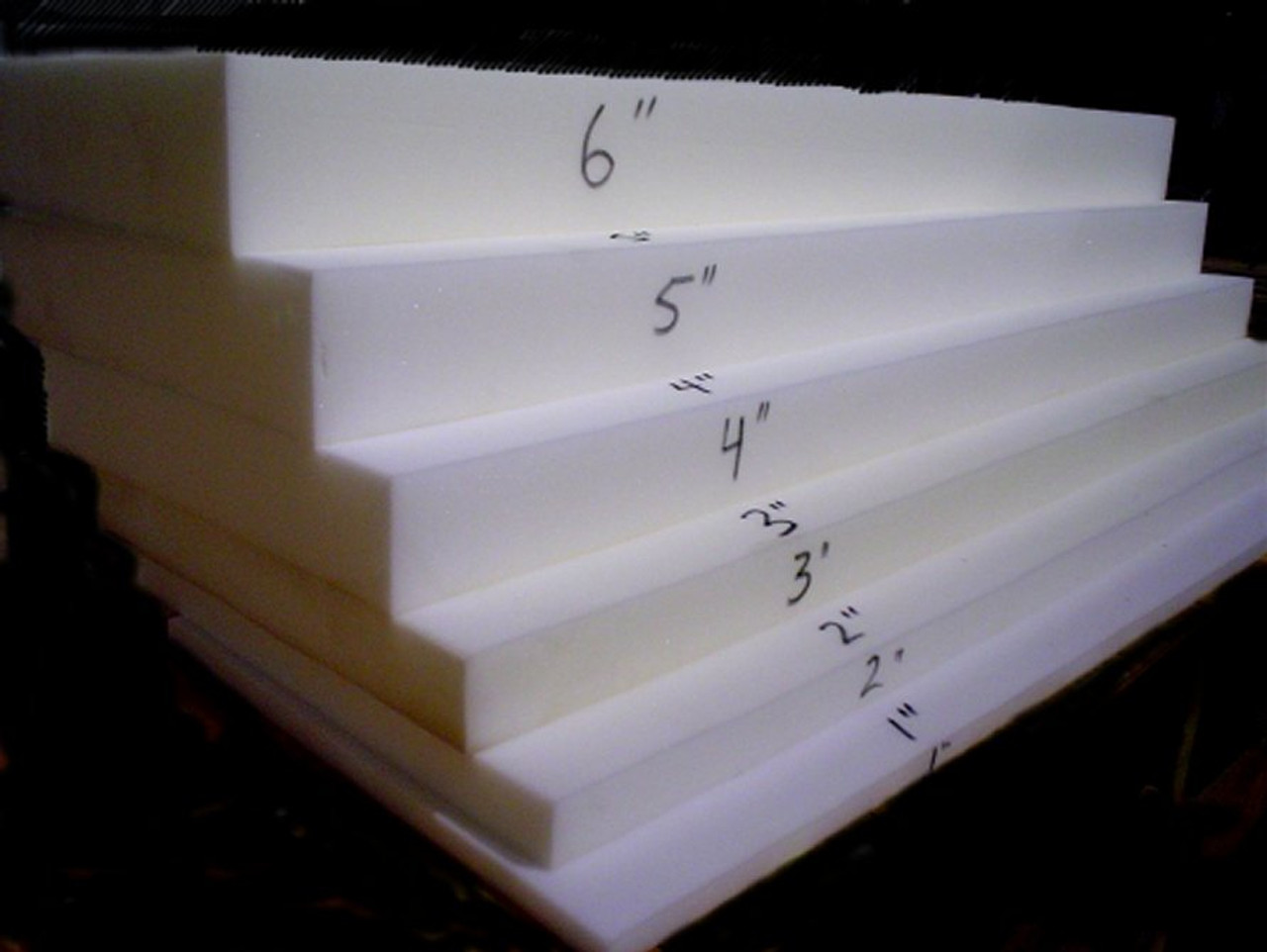 2"X26"X79" Loaded (FIRM) Half Foam Sheet