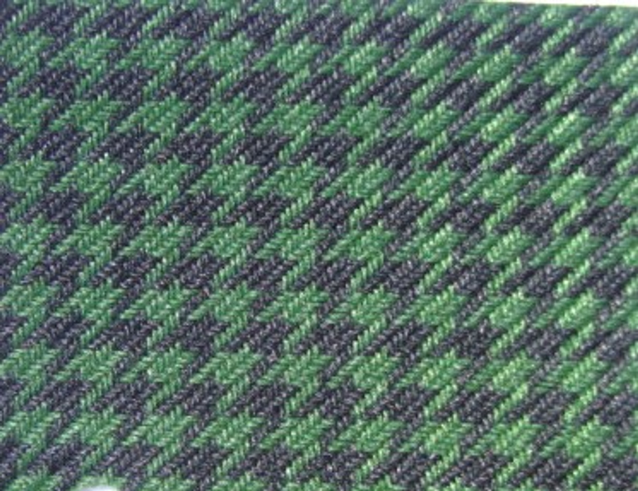 Houndstooth Black/Green 