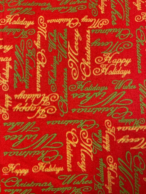 Cotton Fabrics Merry Christmas (Closeout Item)