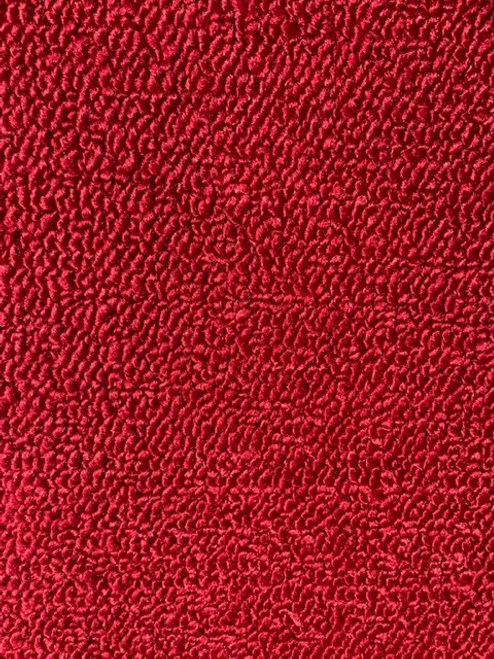 80" Deep Red Loop Carpet