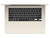 Apple MacBook Air 15-inch M3 in Starlight — keyboard and top view