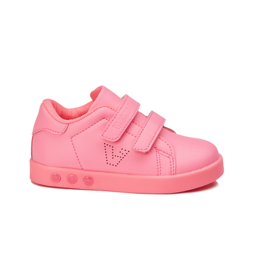 Vicco - Mimi Light-Up Pink - Girls Shoes - Lace-Up and Hook-And