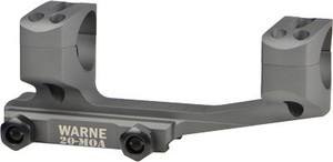 Warne X-skel Mount 1" 20moa - Picatinny Tactical Gray