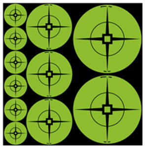 B/c Target Spots Assortment - Green 1"-60/2"-30/3"-20 B/c Target Spots Assortment - Green 1"-60/2"-30/3"-20