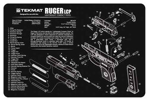Tekmat Armorers Bench Mat - 11"x17" Ruger Lcp Pistol Tekmat Armorers Bench Mat - 11"x17" Ruger Lcp Pistol