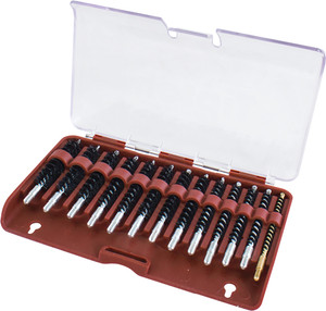 Tipton 13-piece Nylon Rifle - Bore Brush Set W/storage Case Tipton 13-piece Nylon Rifle - Bore Brush Set W/storage Case