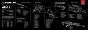 Tekmat Armorers Bench Mat - Ultra 15"x44" Ar-15 Black Tekmat Armorers Bench Mat - Ultra 15"x44" Ar-15 Black