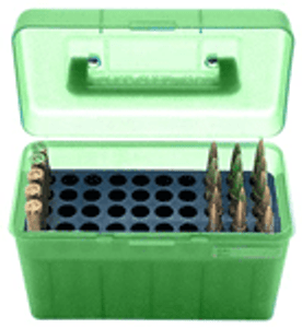 Mtm Deluxe Ammo Box 50-rounds - Rifle .22-250 To .308 Green Mtm Deluxe Ammo Box 50-rounds - Rifle .22-250 To .308 Green