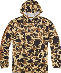 Browning Hooded L-sleeve Tech - T-shirt Vintage Tan Med Browning Hooded L-sleeve Tech - T-shirt Vintage Tan Med