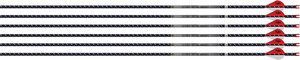 Easton Arrow 4mm Fmj 400 - 6-pack W/ 2" Blazer Vanes
