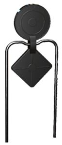 Champion Dura-seal Target 4.5" - Double Gong Round/diamond Blk Champion Dura-seal Target 4.5" - Double Gong Round/diamond Blk