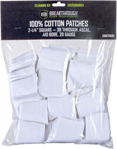 Breakthrough Cleaning Patches - 2 1/4" Square .38-.45 50 Pack Breakthrough Cleaning Patches - 2 1/4" Square .38-.45 50 Pack