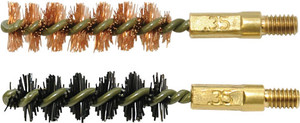 Otis Bore Brush .35 Cal 2-pk - 1-nylon 1-bronze 8-32 Thread Otis Bore Brush .35 Cal 2-pk - 1-nylon 1-bronze 8-32 Thread