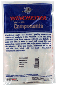 Winchester Unprimed Cases - 9mm Luger 100pk 20bx/cs Winchester Unprimed Cases - 9mm Luger 100pk 20bx/cs