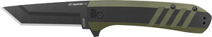 Outdoor Edge Razor Vx4 3" Fldr - Black/green G10 Black Tanto